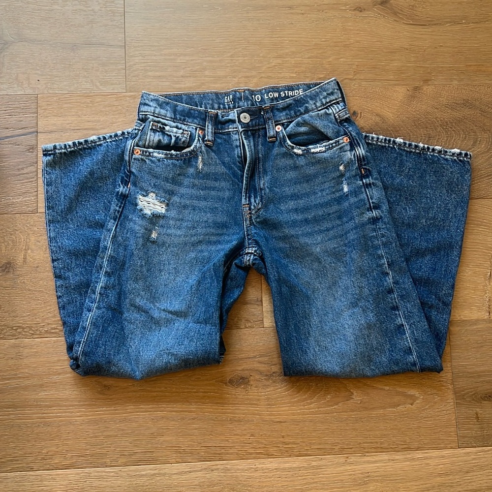 Gap kids Low Stride Jeans Medium Wash. Sz 10.